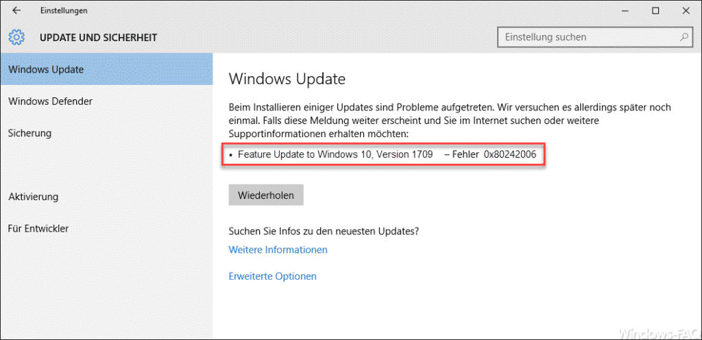 Windows Update Fehlercode X Windows Faq