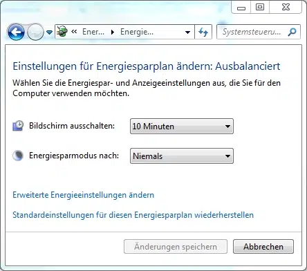 energiesparplaneinstellungen