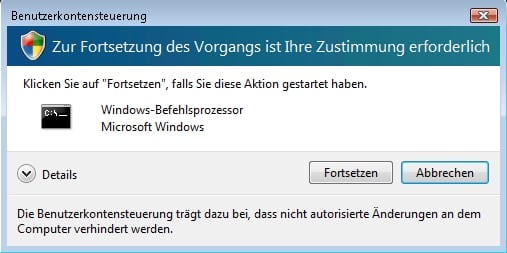 Windows Vista Benutzerkontensteuerung Abschalten