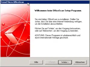 OfficeScan Willkommen