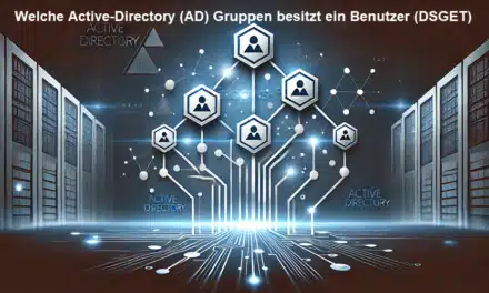 Welche Active-Directory (AD) Gruppen besitzt ein Benutzer (DSGET)