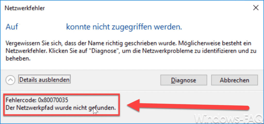 0x80070035 Fehlercode "Der Netzwerkpfad Wurde Nicht Gefunden" - Windows FAQ