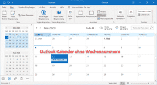 Wochennummern (Kalenderwoche) Im Outlook Kalender Anzeigen - Windows FAQ