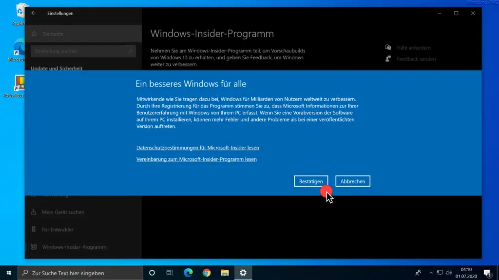 Windows-Insider-Programm - Ein besseres Windows für alle