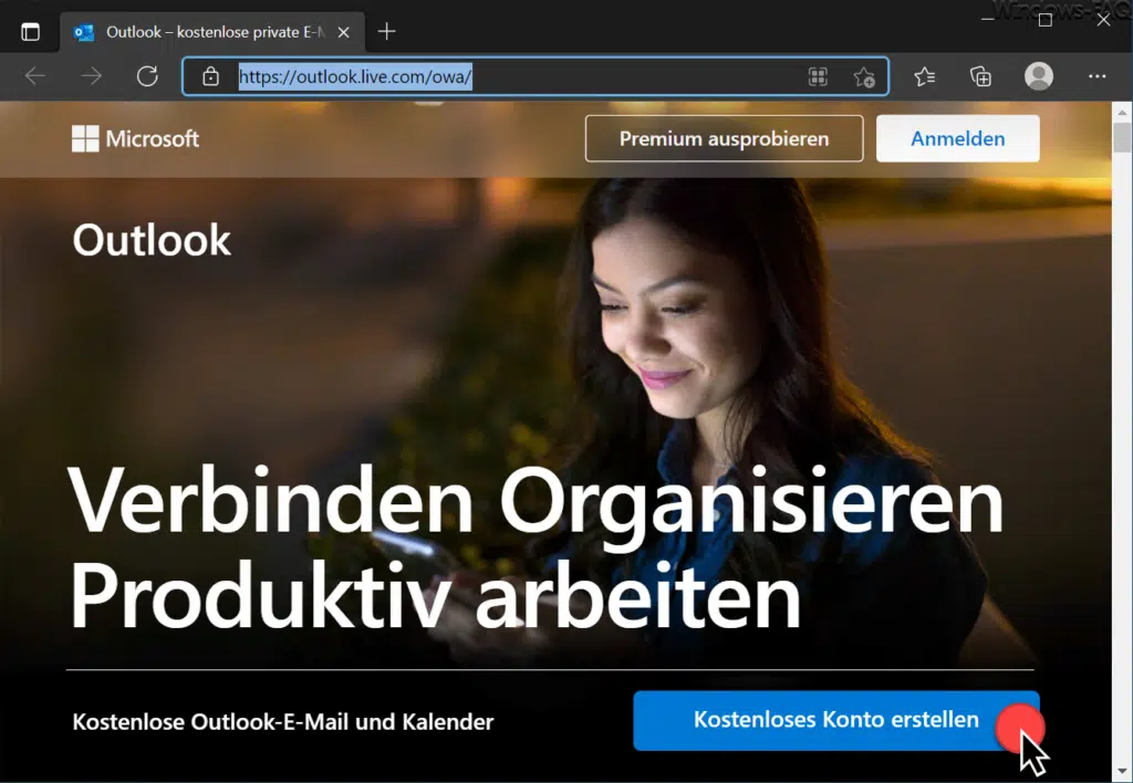 Kostenloses Outlook Konto erstellen