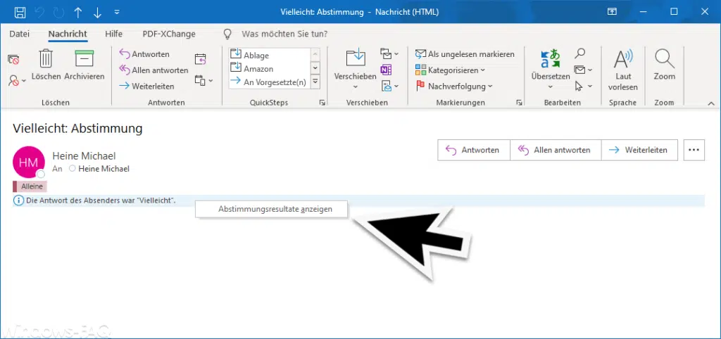 Abstimmungsresultate anzeigen