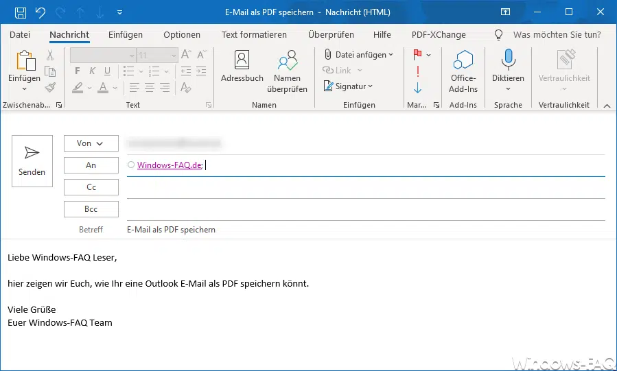 Outlook E-Mail