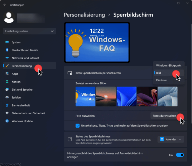 Windows 11 Eigenes Bild Auf Sperrbildschirm - Windows FAQ