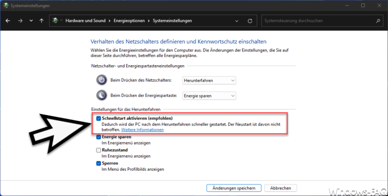 Windows Schnellstart Aktivieren Oder Deaktivieren - Windows FAQ