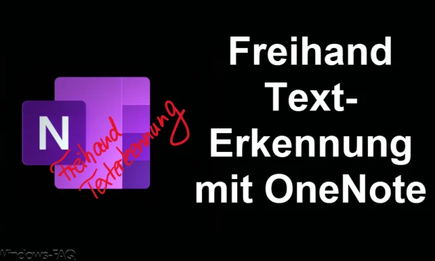 Freihand Texterkennung mit OneNote