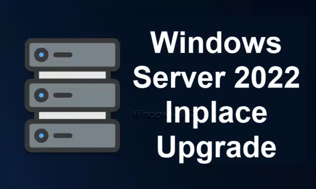 Windows Server 2022 Inplace Upgrade