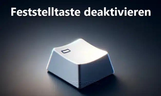 Feststelltaste deaktivieren