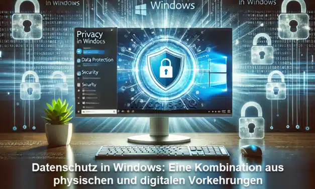 Datenschutz in Windows: Eine Kombination aus physischen und digitalen Vorkehrungen