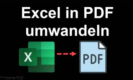 Excel in PDF umwandeln