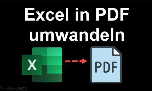 Excel in PDF umwandeln