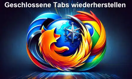 Geschlossene Tabs wiederherstellen