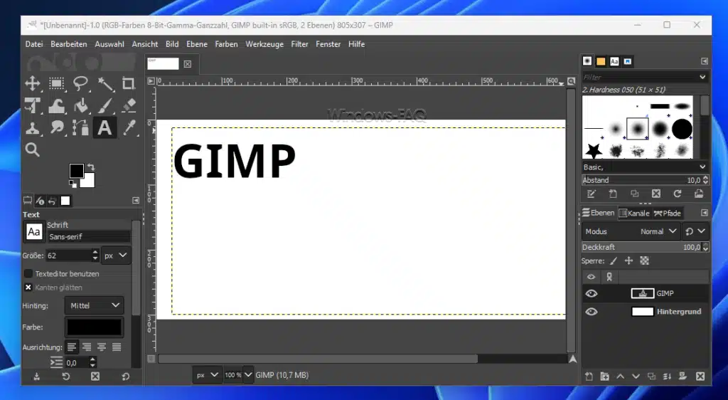 Zeichenprogramm kostenlos GIMP