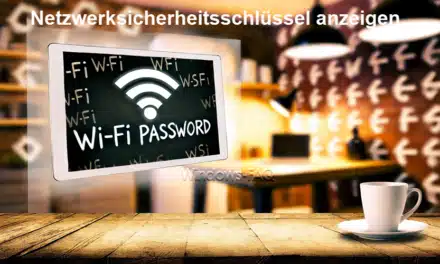 Netzwerksicherheitsschlüssel anzeigen