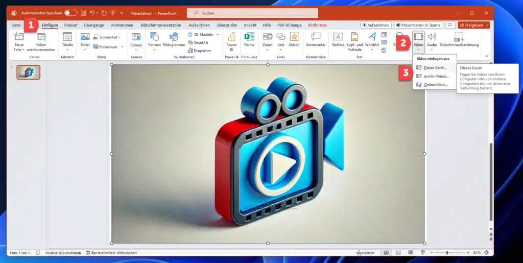 Video in PowerPoint einfügen Anleitung