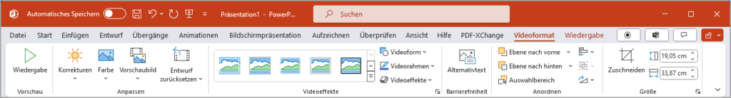 Video in PowerPoint einfügen Videoformat