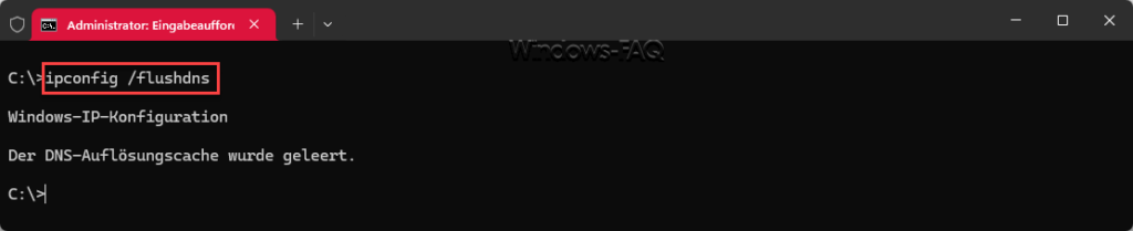 DNS Server antwortet nicht - ipconfig flushdns