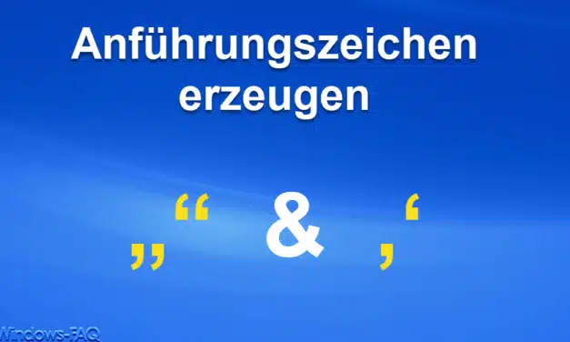 Anführungszeichen