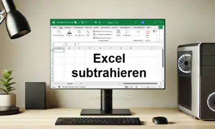 Excel subtrahieren