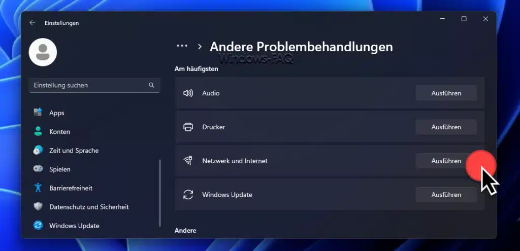 Nicht identifiziertes Netzwerk - Problembehandlung Netzwerk und Internet