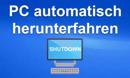 PC automatisch herunterfahren