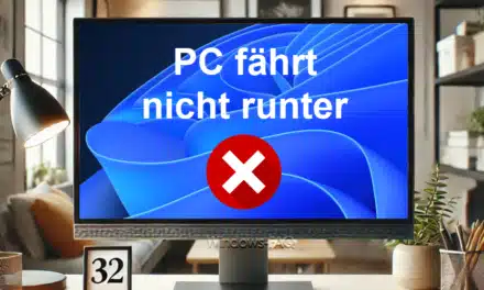 PC fährt nicht runter