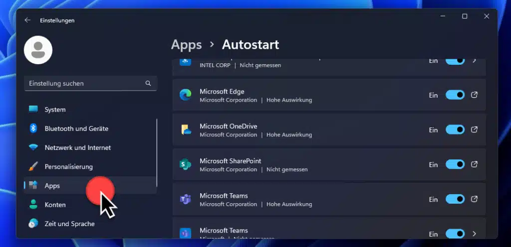 Windows Autostart Apps