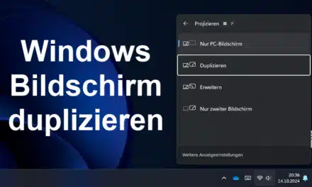 Windows Bildschirm duplizieren