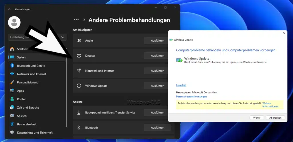 Windows reparieren Problembehandlungen