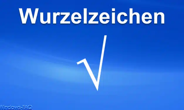 Wurzelzeichen