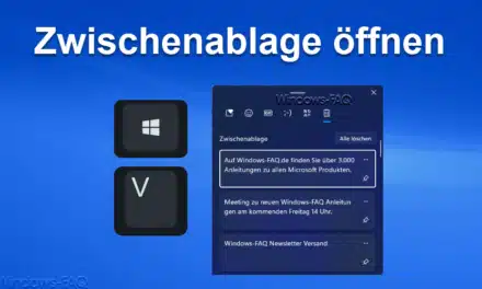Zwischenablage öffnen