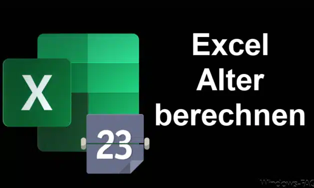 Excel Alter berechnen