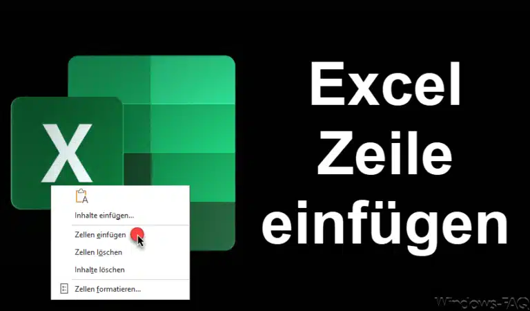 Excel Zeile einfügen