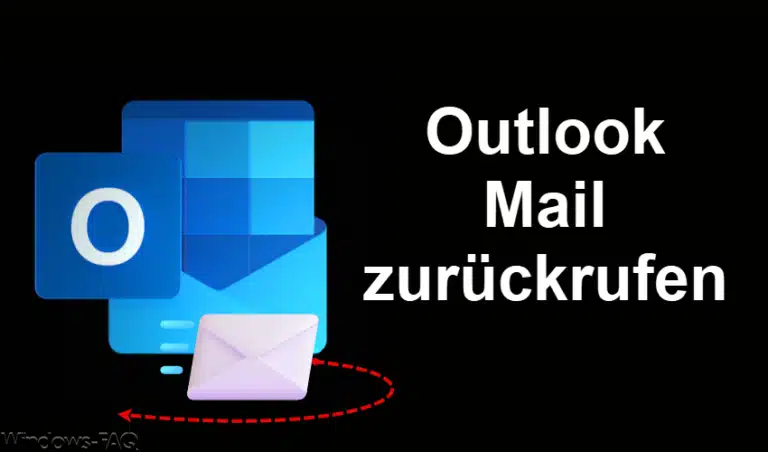 Outlook Mail zurückrufen