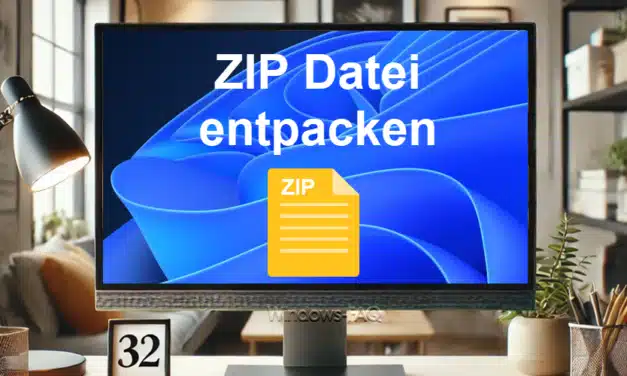 ZIP Datei entpacken