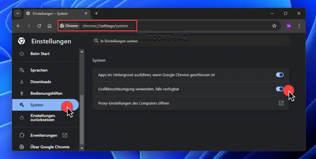 Hardwarebeschleunigung aktivieren Browser Chrome und Edge