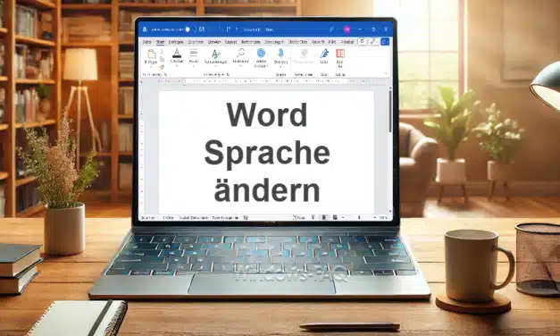 Word Sprache ändern