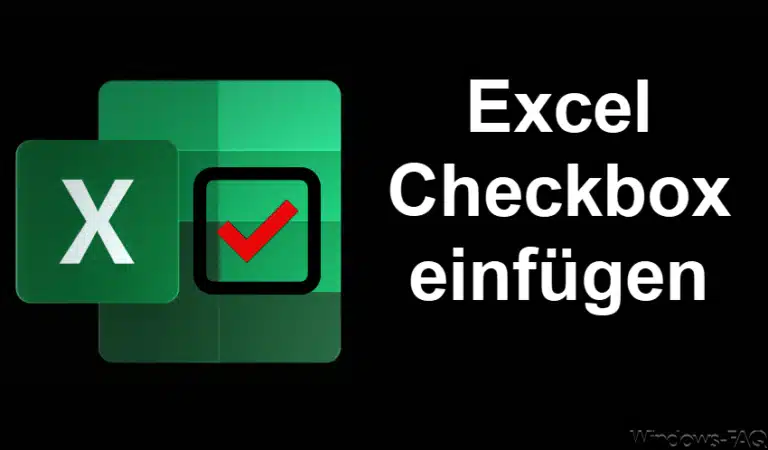 Excel Checkbox einfügen