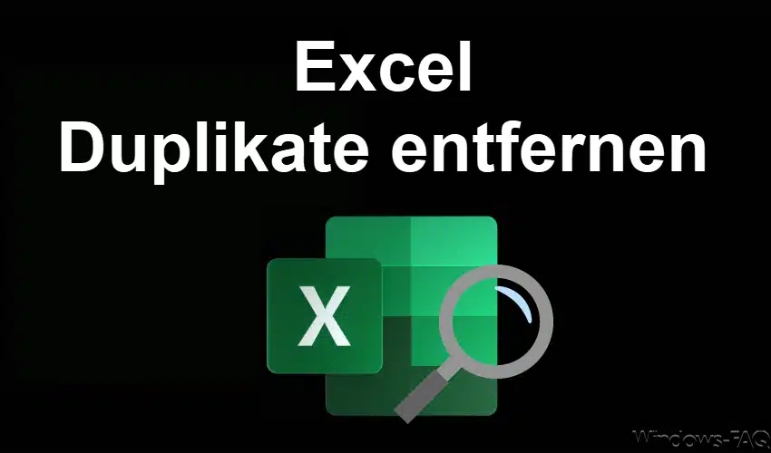 Excel Duplikate entfernen