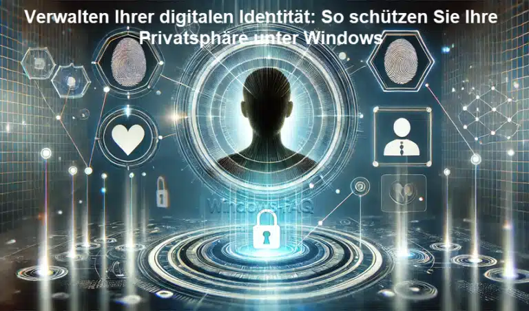 Verwalten Ihrer digitalen Identität: So schützen Sie Ihre Privatsphäre unter Windows